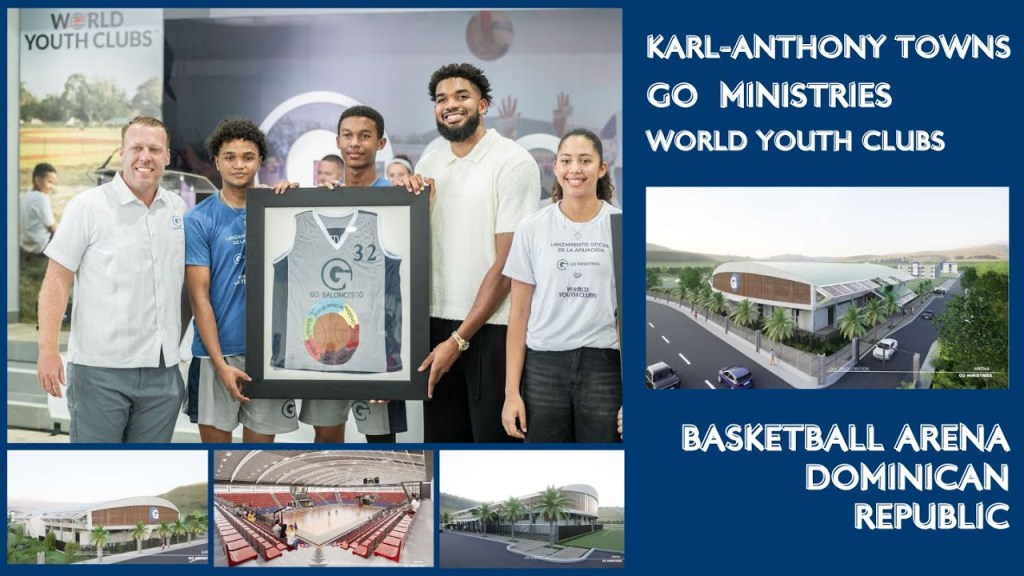 That's Kyle on the left with Karl-Anthony Towns.